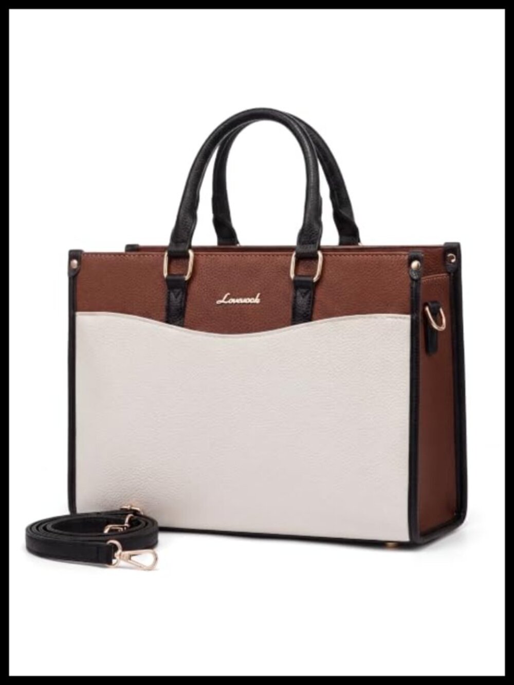 LOVEVOOK Women's Satchel Handbag Vegan Leather Top Handle Crossbody Purse